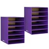 Adiroffice 6-Shelf Organizer for Schools and Offices, Purple, PK2 ADI501-06-PUR-2pk